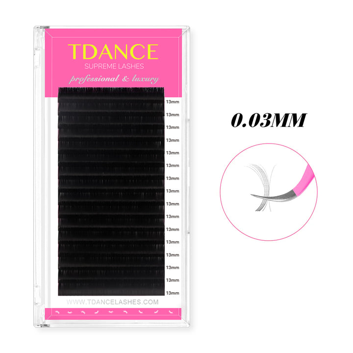 16Rows 0.03MM Premium Mega Volume Eyelash Extensions TDANCE