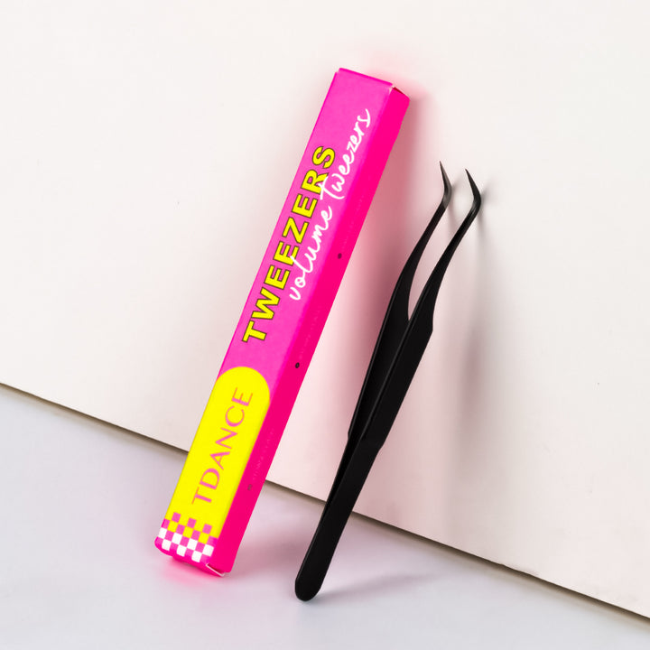 Curved Volume Fiber Tweezers For Eyelash Extension