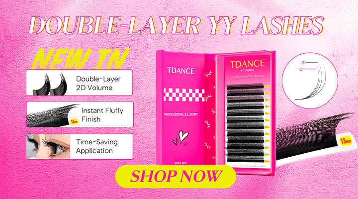 TDANCE Double Layer YY Volume Lashes: Effortless Fluffy Volume, Zero Fuss
