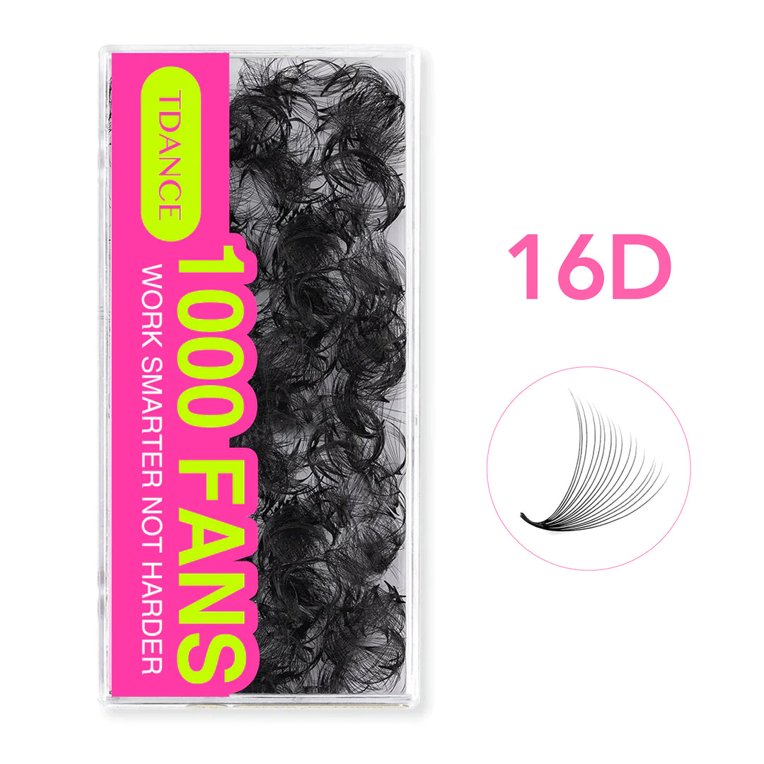 Handmade Premade Volume Loose Fans Pointy Base TDANCE