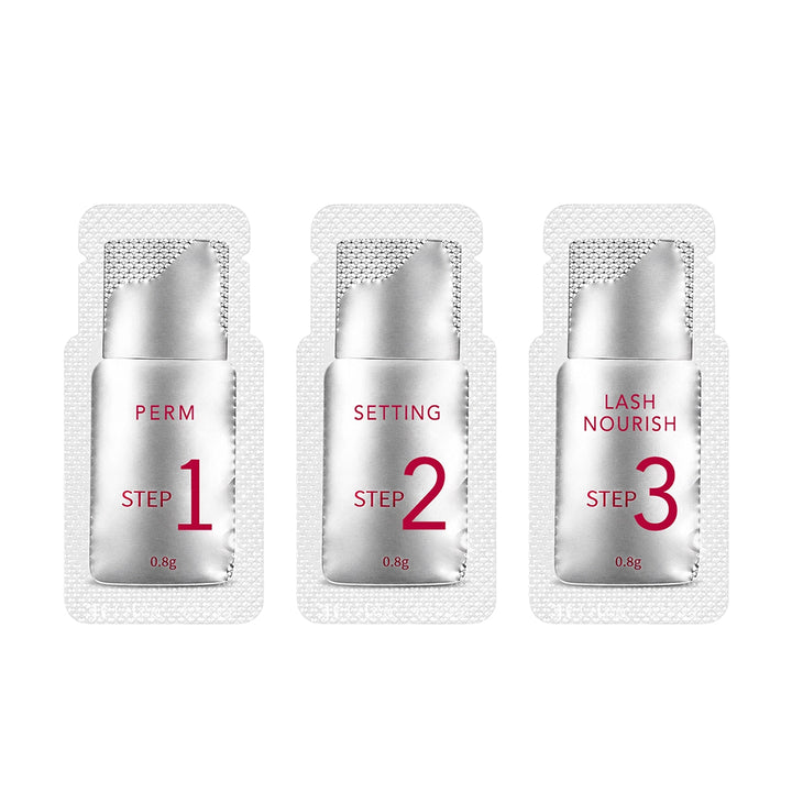 Korean Lash Lift Kit | 3-Step Single-Use Sachet System