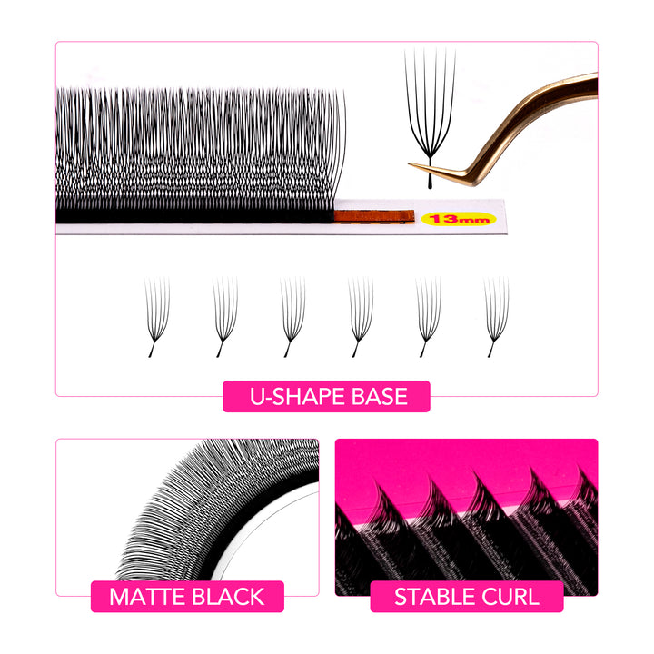 U-Shape W / U-W 6D Lashes