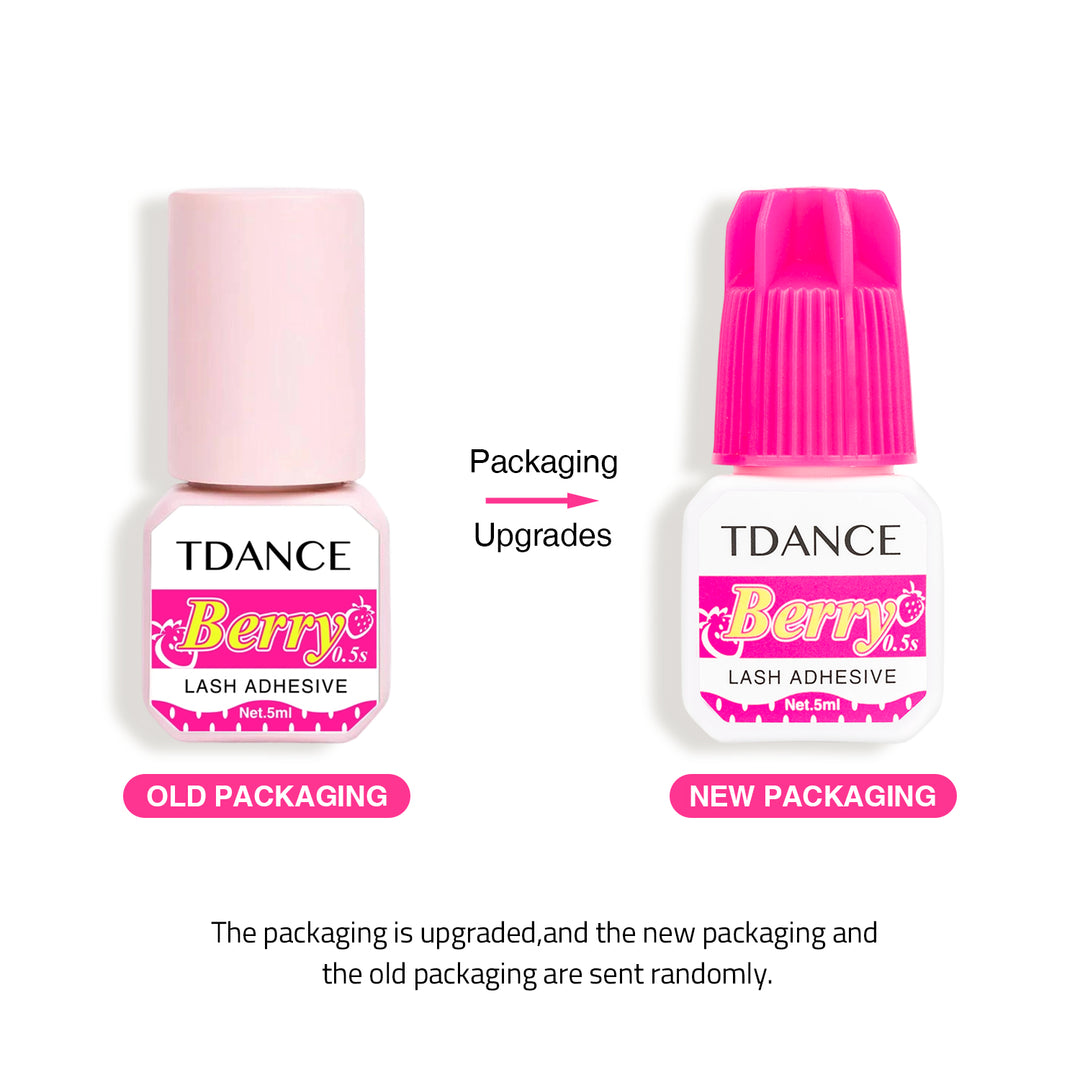 0.5-1 Second Berry Eyelash Extension Glue - TDANCE