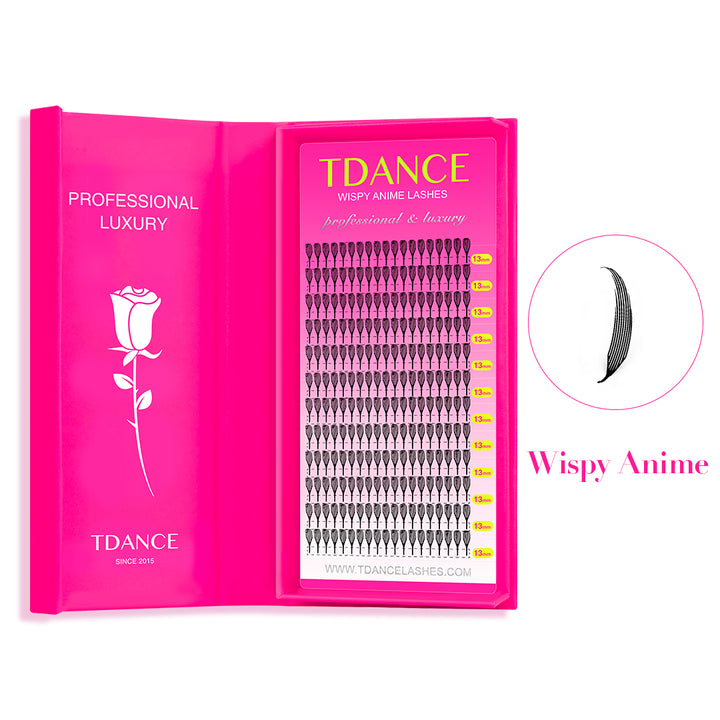 12 Rows 0.07MM Wispy Anime Lashes