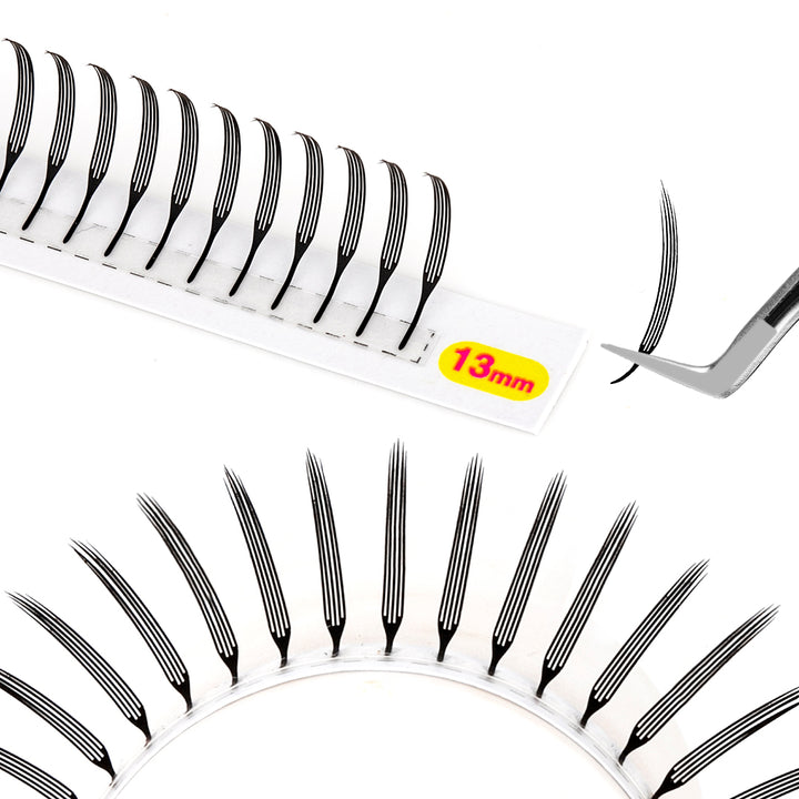 12 Rows 0.07MM Narrow Wispy Anime Lashes