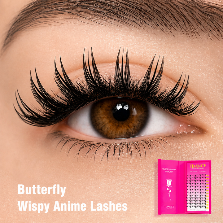 12 Rows 0.07MM Butterfly Wispy Anime Lashes