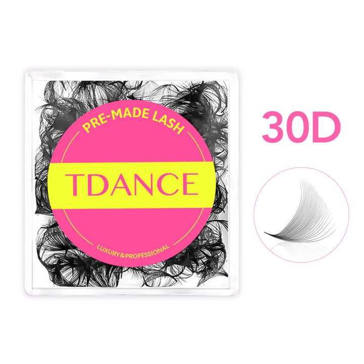 Handmade Premade Volume Loose Fans Pointy Base  TDANCE