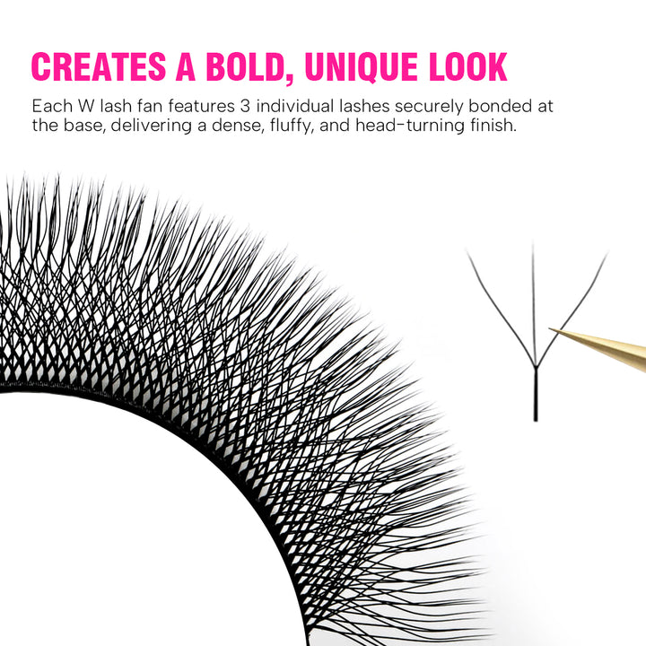 W Style 3D Promade Volume Fan Lashes