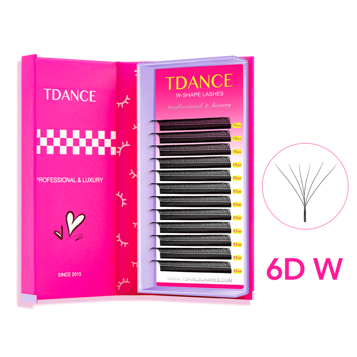 Pestañas postizas de volumen Promade estilo W 6D